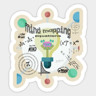 Mind Mapping Equations Sticker